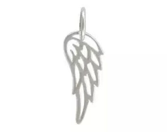 Closeout! 15 Wing Charm Small, Sterling Silver Charms, Wholesale Jewelry
