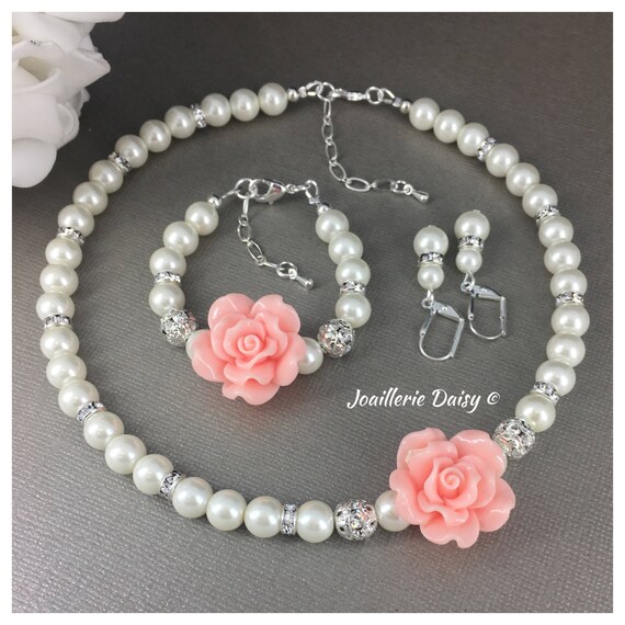 flower girl jewelry set