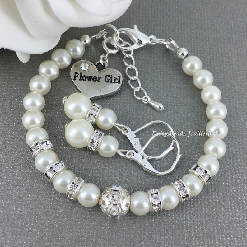 flower girl jewelry set