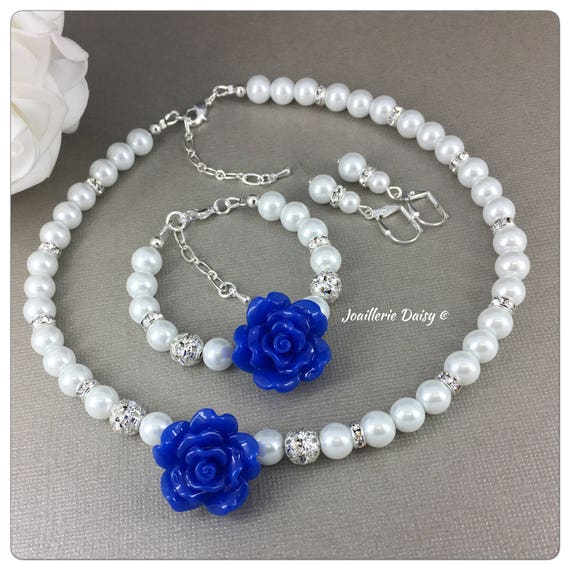 Blue Flower Girl Jewelry Dresses Images 2022