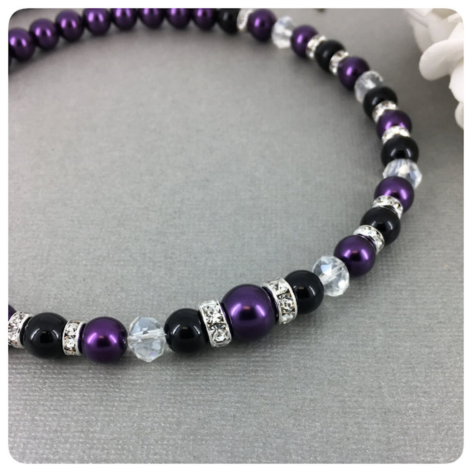 Purple and black bracelet Clearance