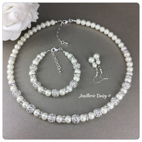 Personalized Bridesmaid Gift Bridesmaid Jewelry Set Pearl Etsy