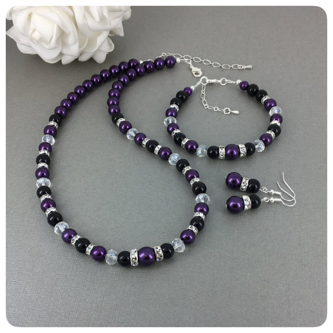 Purple and black bracelet Clearance