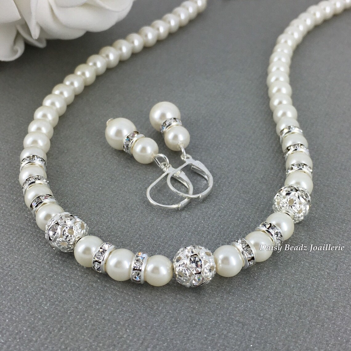 Flower Girl Jewelry Set Flower Girl Necklace Set Flower Girl Etsy Canada