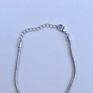 Silver/ Gold Adjustable Pandora Style Lobster Clasp Snake Bracelet | 23Cm
