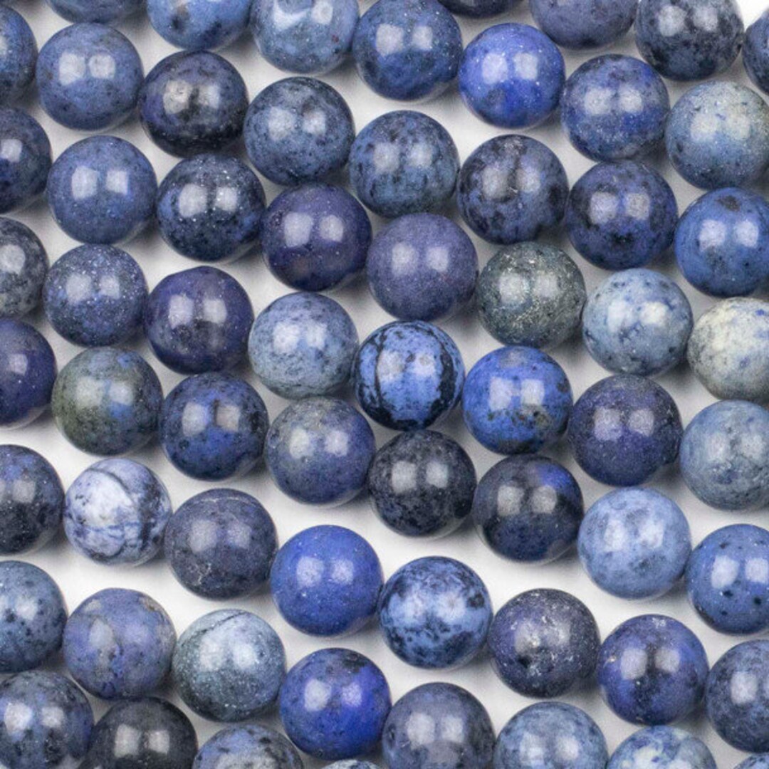 Dumortierite 8mm Round Beads 15 Inch Strand Etsy