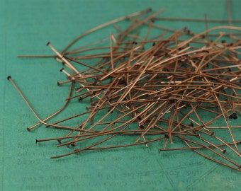 2" Antique Copper Headpins - Package of 150 Pieces - Made of 22ga Wire