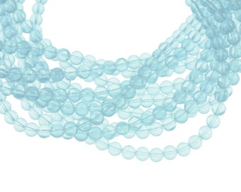 Alexandrite 8mm Round Glass Beads - Full 16 inch strand - Approximately 54 beads