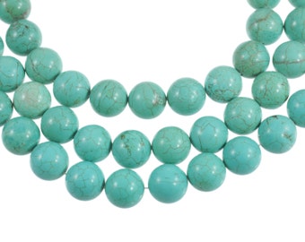 Turquoise Howlite 16mm Ronde Edelsteen Kralen - Volledige 16 "Streng - Ongeveer 25 Kralen