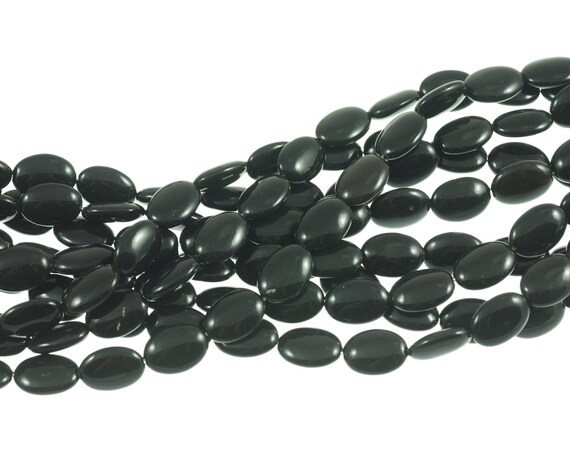 flat gemstone beads