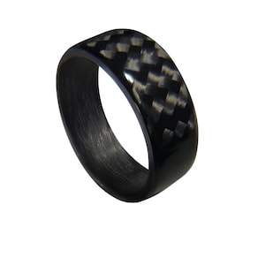 Carbon Fiber Twill Gloss Ring