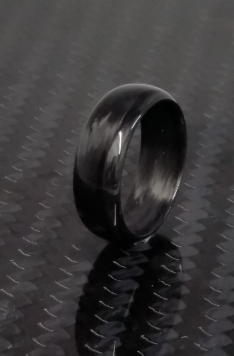 Carbon Fiber Legacy Gloss Ring Etsy