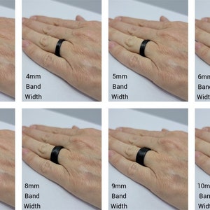Carbon Fiber Unidirectional Black Wedding Ring image 8