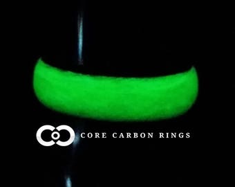 Glow in the Dark Carbon Ring-Green