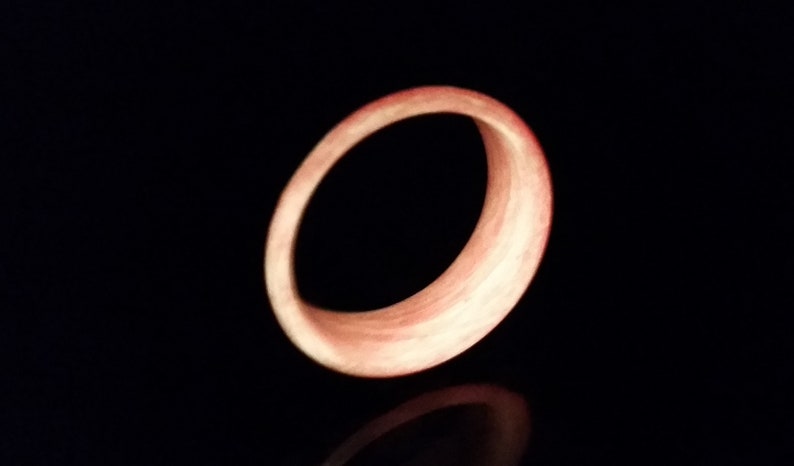Carbon Fiber Glow Ring-Red