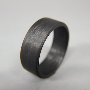 Carbon Fiber Unidirectional Black Wedding Ring image 5