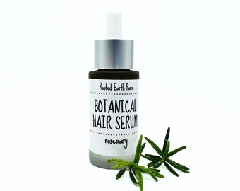 Rosemary Botanical Hair Serum, 1 fl oz, Herbal Infused, Natural Oil for Hair