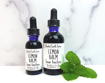 Lemon Balm Tincture, Organic Lemon Balm Extract, Herbal Extract, Herbal Tincture, Handmade Tincture, Lemonbalm Tincture