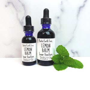Lemon Balm Tincture, Organic Lemon Balm Extract, Herbal Extract, Herbal Tincture, Handmade Tincture, Lemonbalm Tincture