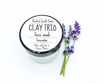 Lavender Herbal Mask, Facial Mask, Organic Mask, Natural Face Mask, Herbal Face Mask, Clay Mask