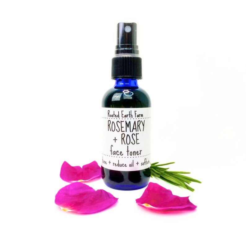 Rose Toner, Rosemary Toner, Rose Water Toner, Natural Face Toner, Rose Facial Toner image 3