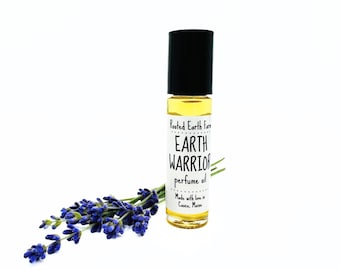 Earth Warrior Perfume Oil, Natural Handmade Perfume, Grounding Oil, Hippie Perfume Roll On