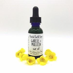 Garlic and Mullein Ear Oil, Mullein Oil, Garlic Ear Oil, Dog Ear Oil