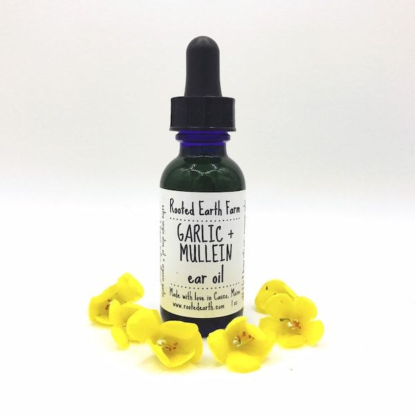 Garlic and Mullein Ear Oil, Mullein Oil, Garlic Ear Oil, Dog Ear Oil