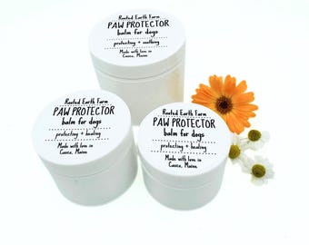 Paw Protector Balm for Dogs, Natural Salve with Chamomile & Calendula, Organic Oils, Shea Butter