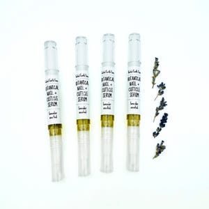 Lavender Nail and Cuticle Serum, Herbal Infused, Cuticle Oil Pen, Brush On Nail Oil