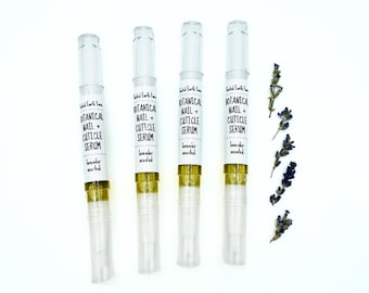Lavender Nail and Cuticle Serum, Herbal Infused, Cuticle Oil Pen, Brush On Nail Oil