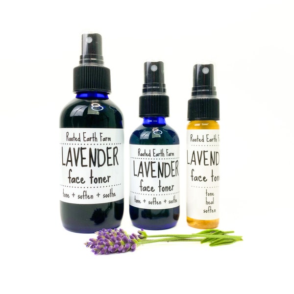 Lavender Face Toner, Lavender and Aloe, Herbal Toner, Facial Toner, Dry Skin Toner, Witch Hazel Toner, Organic Toner, Aloe Toner