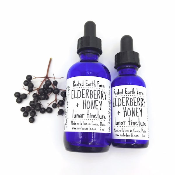 Elderberry Honey Tincture, Organic Elderberry Syrup, Elderberry and Honey, Elderberry Extract, Elderberry Tincture, Herbal Extract