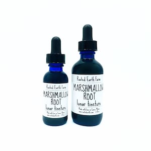 Organic Marshmallow Root Tincture, Marshmallow Root Extract, Herbal Extract, Herbal Tincture