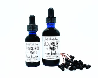 Elderberry Honey Tincture, Organic Elderberry Syrup, Elderberry and Honey, Elderberry Extract, Elderberry Tincture, Herbal Extract