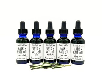 Hair and Nail Oil, Rosemary Hair Oil, Herbal Hair Oil, Herbs for Hair, Hair Serum, Natural Hair Oil, Cuticle Oil, Nail Care, Growth, Argan