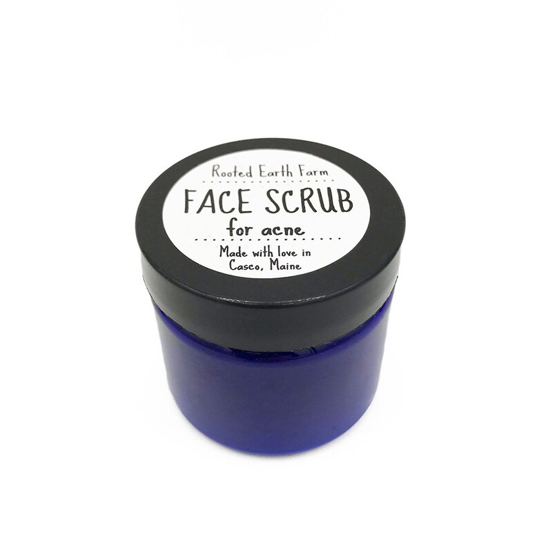 Natural Acne Scrub Face Scrub Acne Face Wash Acne Etsy