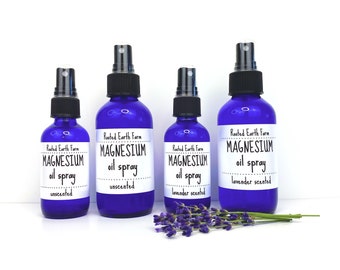 Magnesium Oil Spray, Lavender or Unscented, Magnesium Spray, Magnesium Oil, Before Bed Spray