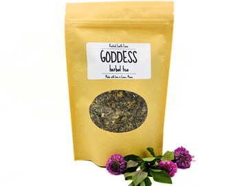 Goddess Herbal Tea, 3 oz, Gifts for Her, Tea for Women, Women's Tea, Organic Tea, Goddess Tea