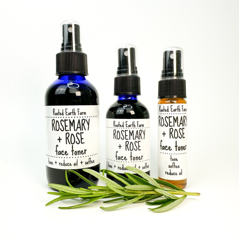 Rose Toner, Rosemary Toner, Rose Water Toner, Natural Face Toner, Rose Facial Toner image 5