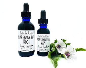 Organic Marshmallow Root Tincture, Marshmallow Root Extract, Herbal Extract, Herbal Tincture