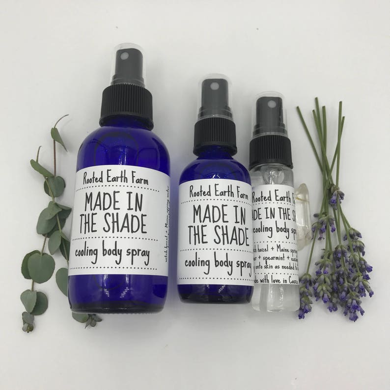 Cooling Body Spray Hot Flashes Hot Flash Spray Sunburn Etsy