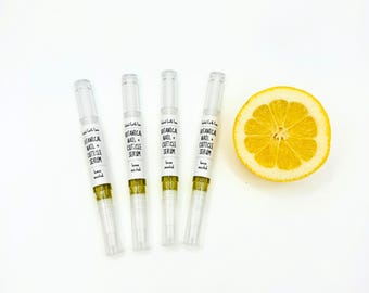 Lemon Cuticle Serum Pen, Nail Moisturizing, Herbal Infused, Cuticle Oil Pen, Brush On Nail Oil