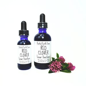 Red Clover Tincture, Organic Red Clover Extract, Herbal Extract, Herbal Tincture
