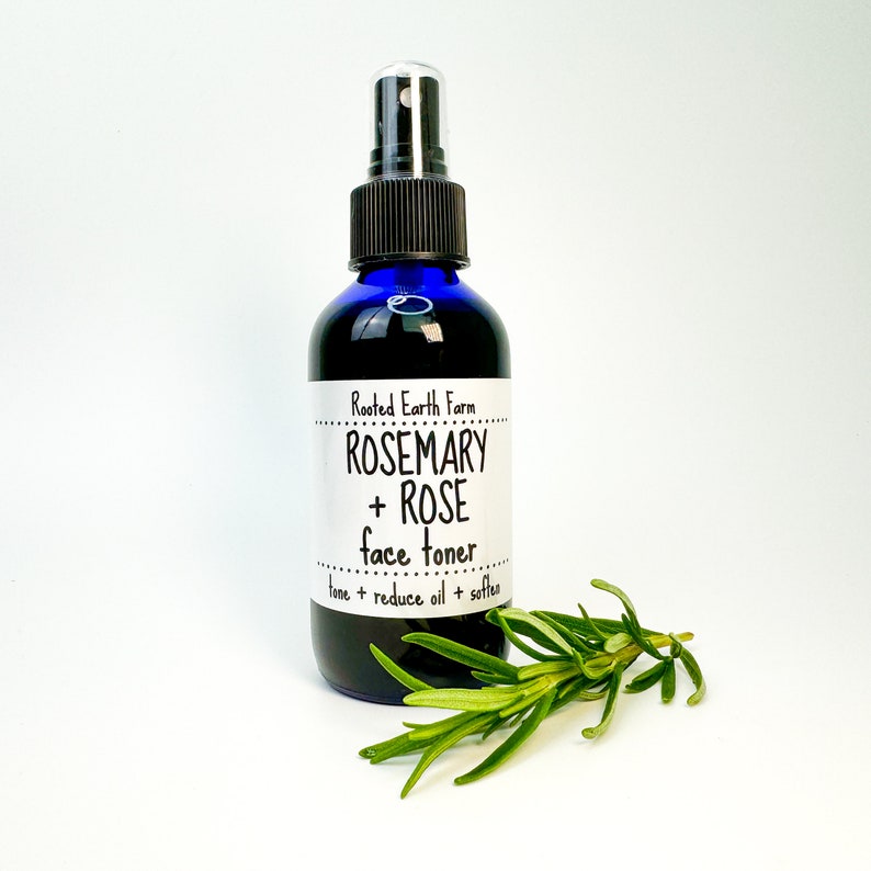 Rose Toner, Rosemary Toner, Rose Water Toner, Natural Face Toner, Rose Facial Toner image 8