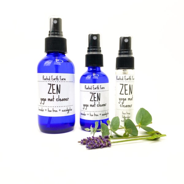 Yoga Mat Spray, Zen Spray, Aromatherapy Spray, Yoga Mat Cleaner, Yoga Gifts, Natural Cleaner, Mat Cleaner, Room Spray, Lavender Spray