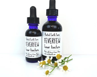 Feverfew Tincture, Organic Feverfew Extract, Herbal Tincture, Herbal Extract