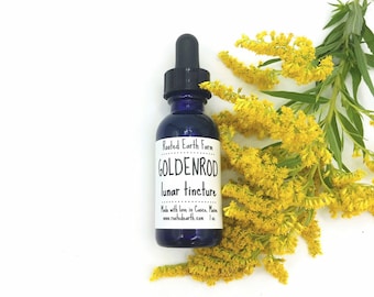 Goldenrod Tincture, Goldenrod Extract, Organic Goldenrod, Herbal Tincture, Herbal Extract