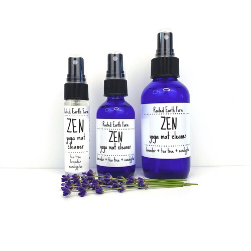 Lavender Mint Natural Yoga Mat Cleaner 8oz Etsy
