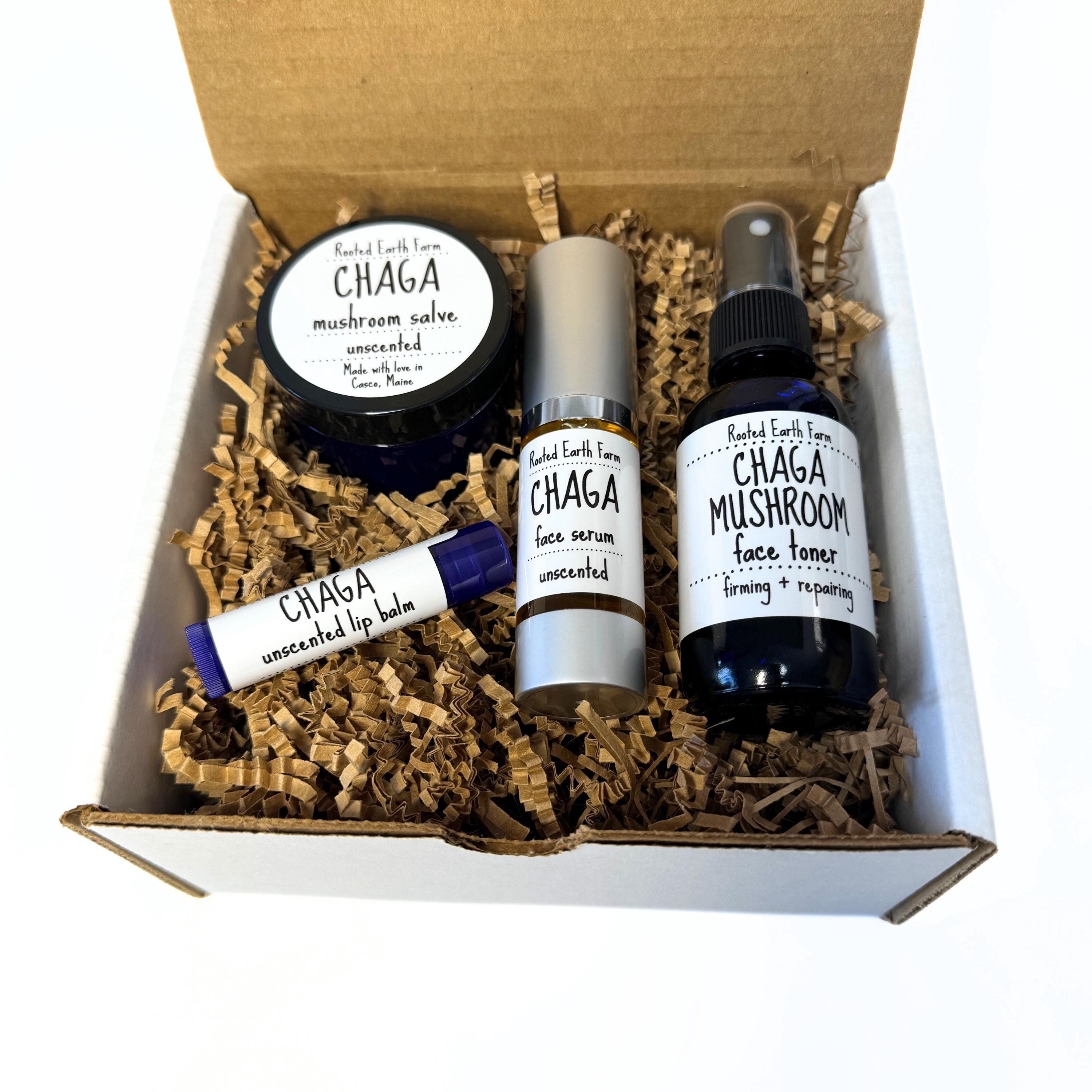 Chaga Ritual Set Chaga Skin Care, Chaga Gift Set, Spa Gift Box, Gift Set for Women, Self ...